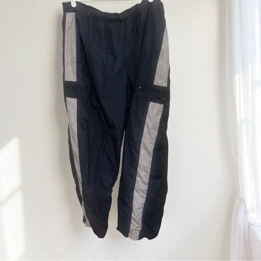 Nike Vintage Y2K Striped Windbreaker Lined Streetwear Sweatpants Size XL